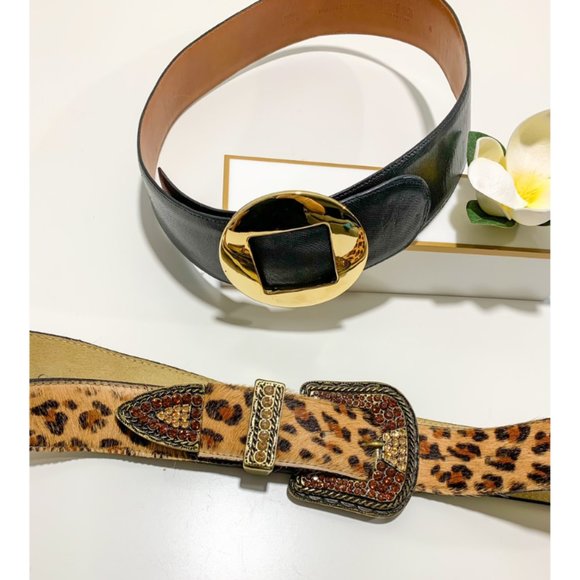 Vintage Authentic leather belt set - Picture 2 of 9